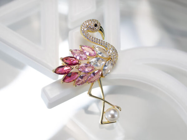 Flamingo Brooch