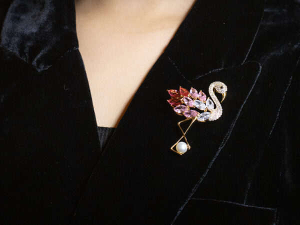Flamingo Brooch