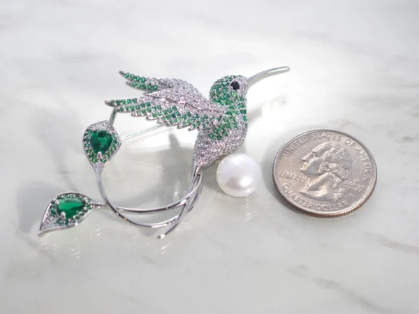 Hummingbird Brooch