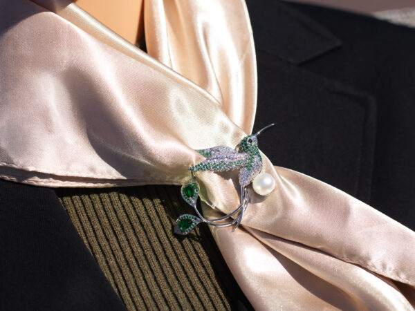 Hummingbird Brooch