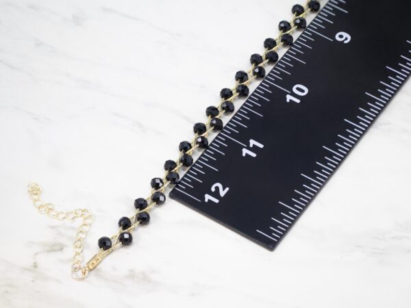 Black Spinel Braided Choker Necklace