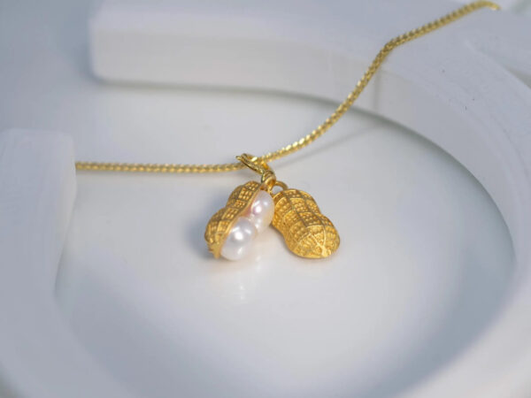 Natural Freshwater Pearl Peanut Necklace
