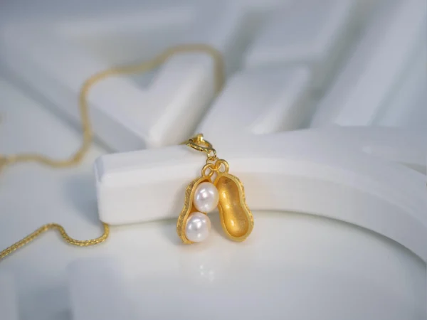 Natural Freshwater Pearl Peanut Necklace