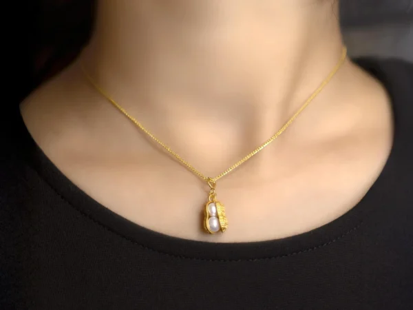 Natural Freshwater Pearl Peanut Necklace