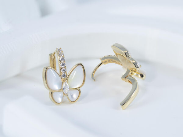 Mother of Pearl Butterfly Earrings