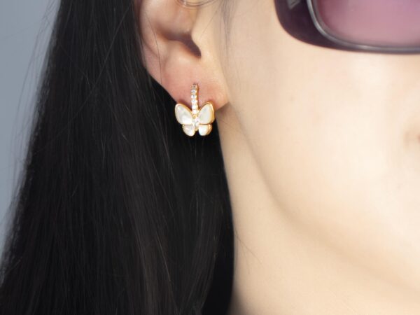 Mother of Pearl Butterfly Earrings