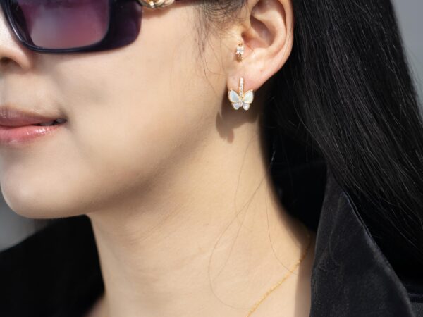Mother of Pearl Butterfly Earrings