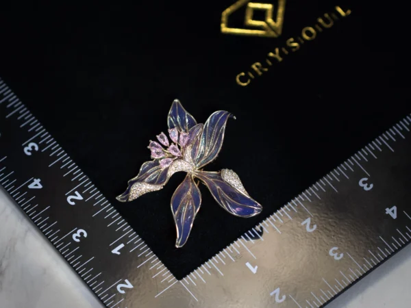 Bauhinia Orchid Lily Brooch