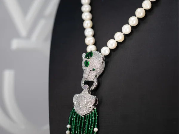 Panther Necklace with Detachable Tassel