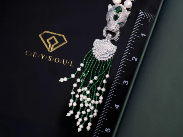 Panther Necklace with Detachable Tassel