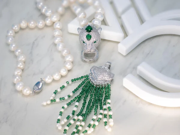 Panther Necklace with Detachable Tassel