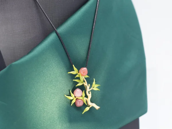 Longevity Peaches Brooch